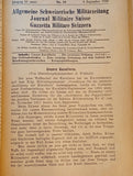 General Swiss Military Newspaper = Journal militaire suisse = Gazetta militare svizzera. Complete 1920 edition. Rare find!