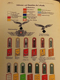 Die Deutsche Wehrmacht - Heer, Luftwaffe, Kriegsmarine - Uniformen und Abzeichen auf 21 Tafeln in originalgetreuer 15farbiger Darstellung