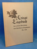 Kriegstagebuch der ersten Abteilung des Artillerie-Regiments Nr. 188. Vergriffenes Exemplar!