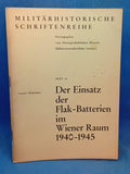 The use of anti-aircraft batteries in the Vienna area 1940-1945