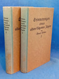 Memoirs of an Old Lützow Jäger 1795 - 1819. Volumes 1+2, complete!