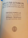 Militär-Lexikon Handwörterbuch der Militärwissenschaften. Mit den Ergänzungsheft 1/2.