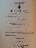 Die Ehrenblattspangen der Wehrmachtteile.