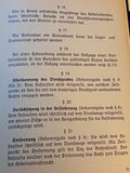 Reichsarbeitsdienst-Dienstvorschrift Nr. 3:Dienststrafordnung, Durchführungsbestimmungen, Beschwerdeordnung für den Reichsarbeitsdienst