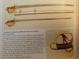 Swords, broadswords, sabers, faschinenmessers. Edged weapons for cutting and thrusting from the collection of the GDR Army Museum.