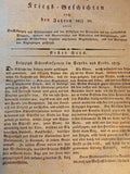 Kriegs-Geschichten aus den Jahren 1812/13: 1. bis 52. Stück. Seltenes Orginal!!