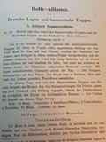 Belle-Alliance, Verbündetes Heer. Berichte und Angaben über die Beteiligung deutscher Truppen der Armee Wellingtons an dem Gefechte bei Quatrebras und der Schlacht bei Belle-Alliance