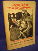 Deutscher Wehrkalender 1914. Kalender des deutschen Wehrvereins.