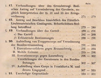 Versuch einer Entwicklelung der Kriegsverfassung des Deutschen Bundes. Seltenes Orginal aus dem Jahre 1835!