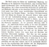 Geschichte der Stadt und ehemaligen Reichsfestung Philippsburg von ihrem Entstehen aus der Burg und dem Dorfe Udenheim bis zum Anfalle derselben in Baden.Seltenes Orginalwerk.