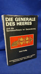 Die Generale des Heeres und die Sanitätsoffiziere im Generalsrang Alphabetisches Verzeichnis, Daten, Laufbahn, Dienststellungen, Auszeichnungen