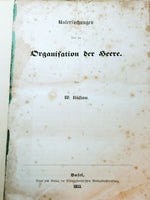 Untersuchungen über die Organisation der Heere.