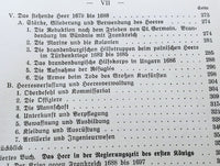 Geschichte der Königlich Preußischen Armee bis zum Jahre 1807. 1.Band: Von den Anfängen bis 1740. Seltene Orginal-Ausgabe!