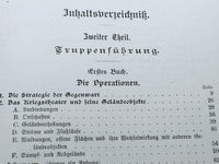 Taktische und strategische Grundsätze der Gegenwart. Teil 2: Truppenführung.2.Buch: Die Operationen.