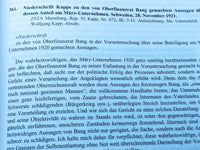 Der Kapp-Lüttwitz-Ludendorff-Putsch. Dokumente