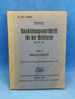 Dv.200/6. Ausbildungsvorschrift für die Artillerie (A.V.A.) Heft 6. Schießvorschrift