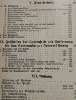 Das Kommandobuch. Die Artillerie. Seltenes Werk!