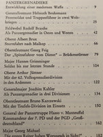 Grenadiere, Generale, Kameraden - Der Kampf der deutschen motorisierten Infanterie in Portraits ihrer hochausgezeichneten Soldaten.