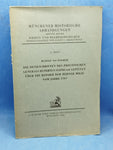Die Denkschriften des preussischen Generals Rupertus Scipio von Lentulus über die Reform der Berner Miliz vom Jahre 1767. Vergriffenes Exemplar!