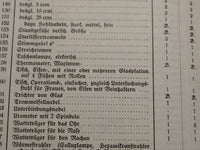 D 55. Soll an ärztlichen Geräten und Apothekengeräten für Krankenreviere.