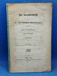The outpost service according to the highest regulations on major troop exercises of June 29, 1861. 