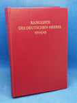 Rangliste des deutschen Heeres 1944/45.