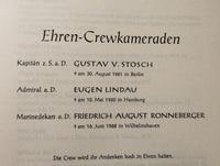 Die Seeoffiziers-Crew 1914. Nachtrag zum Crwebuch 1959. Herausgegeben von der Seeoffiziers-Crew 1914 zum 55jährigen Crewtag.