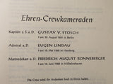 Die Seeoffiziers-Crew 1914. Nachtrag zum Crwebuch 1959. Herausgegeben von der Seeoffiziers-Crew 1914 zum 55jährigen Crewtag.