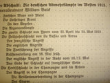 Der Weltkampf um Ehre und Recht. Die Erforschung des Krieges in seiner wahren Begebenheit, auf amtlichen Urkunden und Aktenberuhend. Band 2, zweiter Teil: Der deutsche Landkrieg. Vom Frühjahr 1915 bis zum Winter 1916/17.