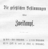 Die Ehrengerichtsverordnungen, Neufassung 1910