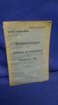 For official use only! Bavarian Cavalry Division. Provisions for meals and column service in the imperial maneuver in 1909. Rarely!