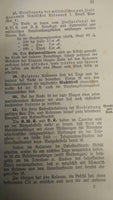 For official use only! Bavarian Cavalry Division. Provisions for meals and column service in the imperial maneuver in 1909. Rarely!