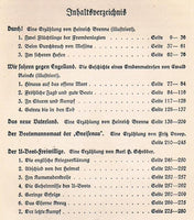 Unser Seekriegsbuch. 5 Erzählungen von Heinrich Brenne, Ewald Reincke, Karl H. Schröder, Fritz Droop vor und aus dem 1.Weltkriege.