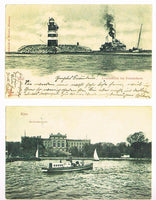 The Imperial Navy on old postcards.