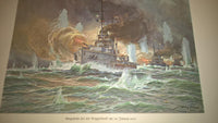 The German fleet in great time. Large landscape format! With 40 colored plates and numerous text illustrations.