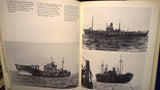 Merchant ships in action.