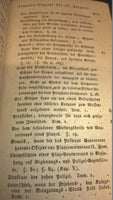 The military service order of the closed piles and garrisons in peacetime. A manual in three sections for the German military man. So complete. Rare and long out of print original edition from 1818!